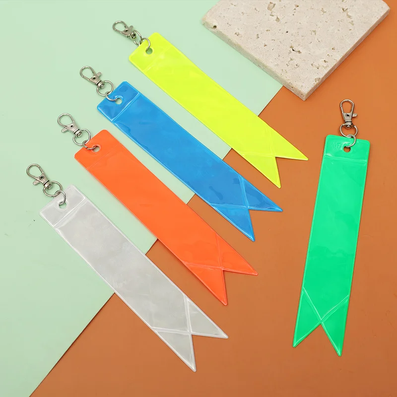 10 Chiếc Phản Quang Móc Khóa An Toàn Bảo Vệ Túi Mặt Dây Chuyền Xe Keyrings Trang Trí Ô Tô Trang Trí Ban Đêm An Toàn Giao Thông Bút