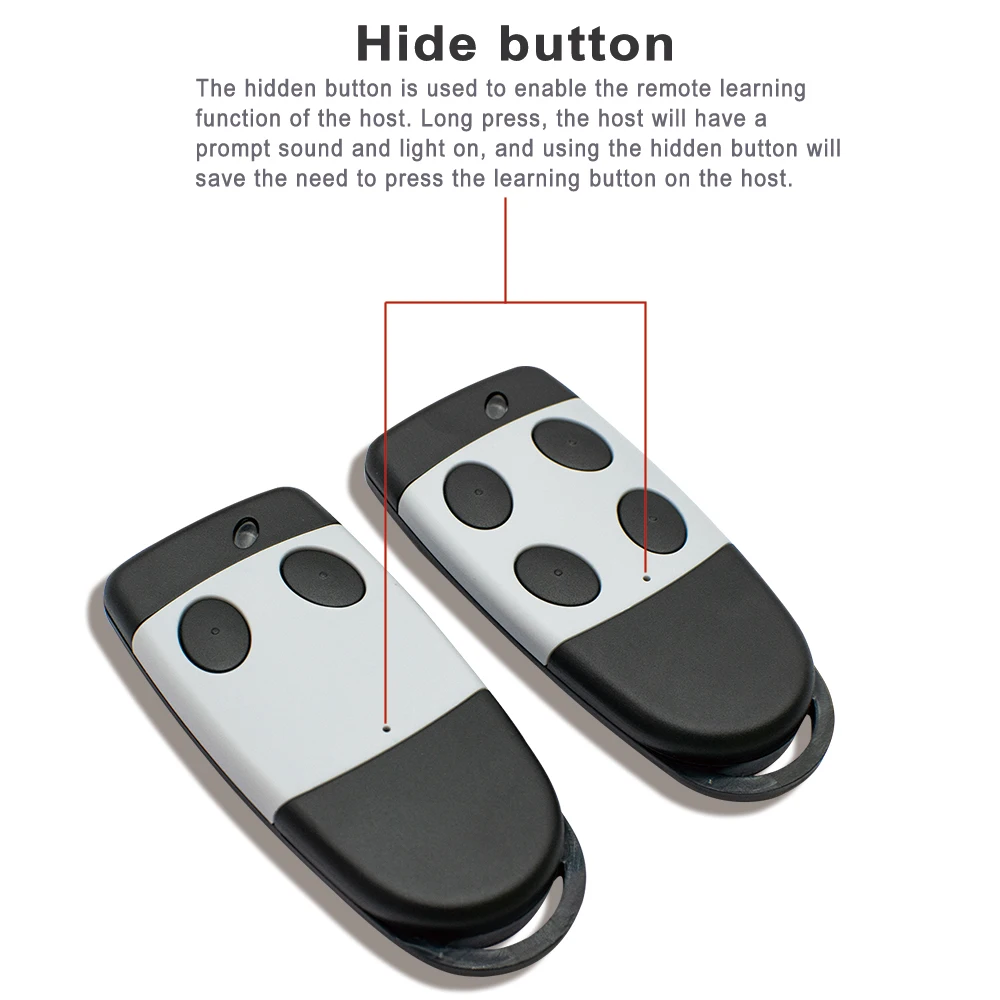 1-20PCS CARDIN S449 QZ2 QZ4 Garage Door Remote Control For 433.92MHz Rolling Code TXQ449100 TXQ449200 TXQ449300 TXQ449400 Opener