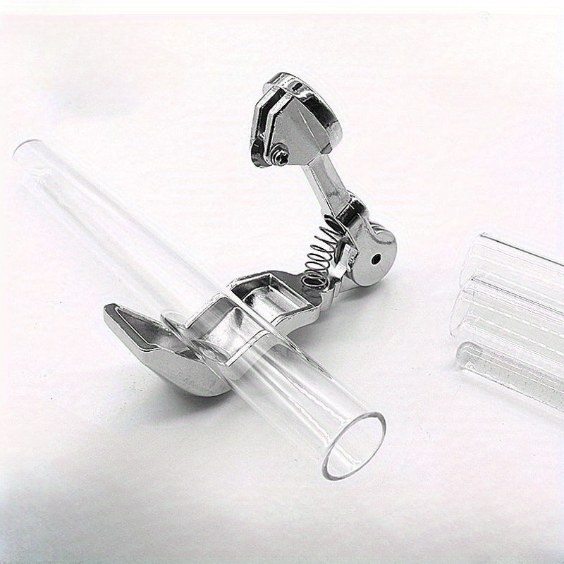 Präzisions-Mini-Glasrohrschneider – einfach zu bedienendes, langlebiges Werkzeug zum Schneiden von Bier und Weinflaschen, wissenschaftliche Rohre – Silber