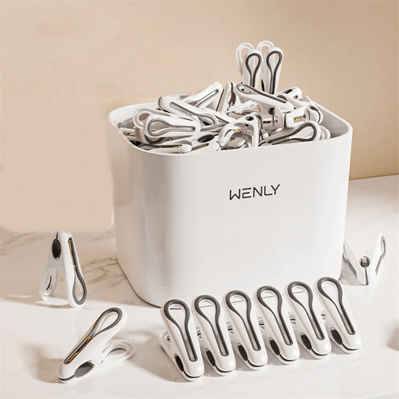 24/36 stücke Kleidung Pins Mit Lagerung Korb Haushalt Lebensmittel Clip Socken Unterwäsche Rack Halter Kunststoff Wäsche Hängen Pegs Clips