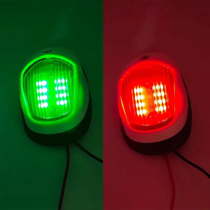 1 Chiếc SU304 Thuyền Dẫn Đường 12V 24V Mềm Du Thuyền Mạn Phải Và Cổng Xanh & Đỏ LED Chống Thấm Nước