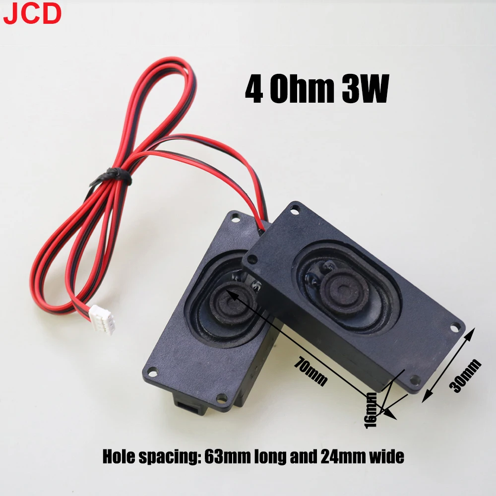 1 คู่ลําโพงแบบพกพา 3070 4Ohm/8Ohm 3W5W10W คอมพิวเตอร์ลําโพงโฆษณา LCD TV ลําโพงลําโพงสี่เหลี่ยมผืนผ้า
