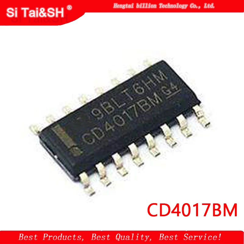 10pcs/lot CD4017BM HEF4017BT CD4017 HCF4017 Waterproof shell