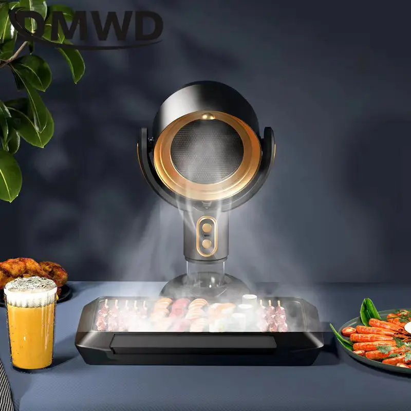 MINI Range Hood เดสก์ท็อปเครื่องฟอกอากาศกําจัดควัน Exhaust Hood Deodorization ฆ่าเชื้อเครื่องฟอกอากาศเครื่องมือชาร์จ