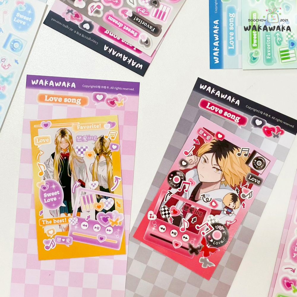 SCRAPBOOK เพลงสติกเกอร์ตกแต่งเกาหลี DIY โทรศัพท์กระเป๋าเดินทางรถจักรยานยนต์แล็ปท็อป Flakes Idol การ์ด Deco สติกเกอร์