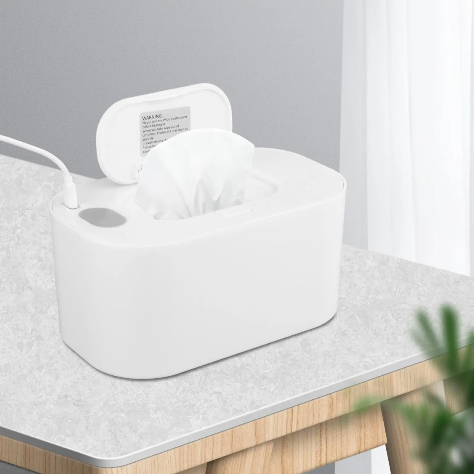 Wet Wipe portátil Warmer Aquecimento Rápido Sistema de Display LED de Grande Capacidade Aquecido Wipe Dispenser para Viajar de Carro Familiar