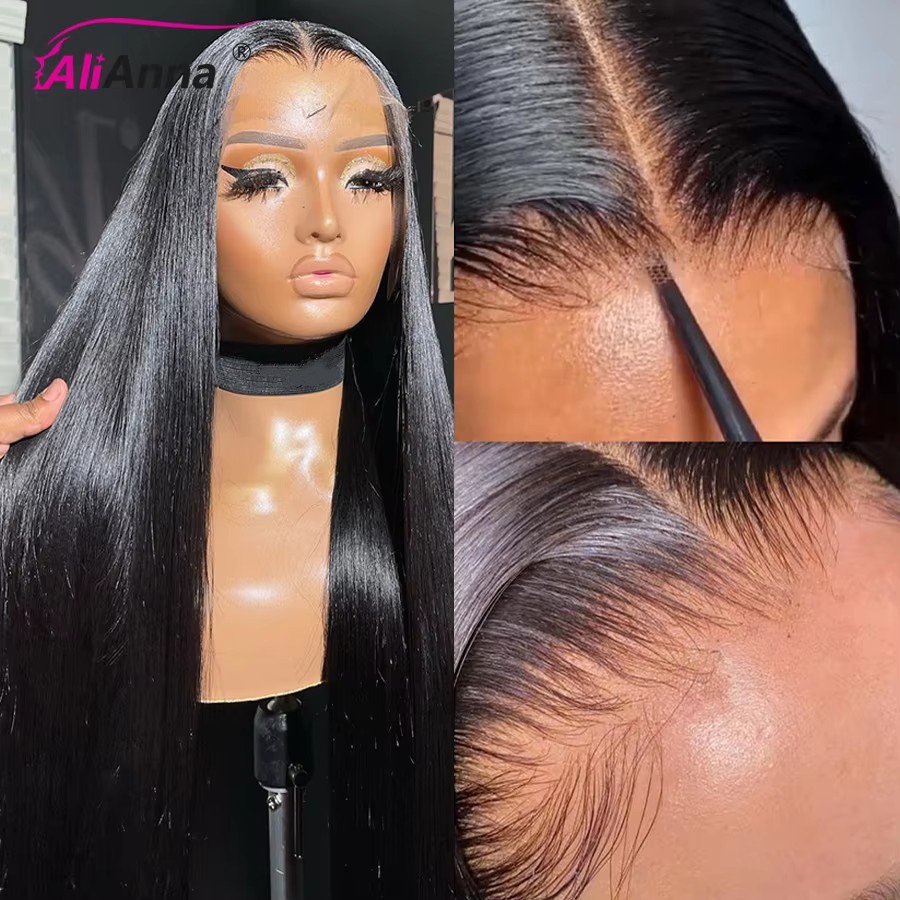 100% リアル HD レースウィッグ 13 × 6 人毛レースフロントウィッグ 30 インチストレート人毛ウィッグブラジル人 13 × 4 レースフロント人毛ウィッグ