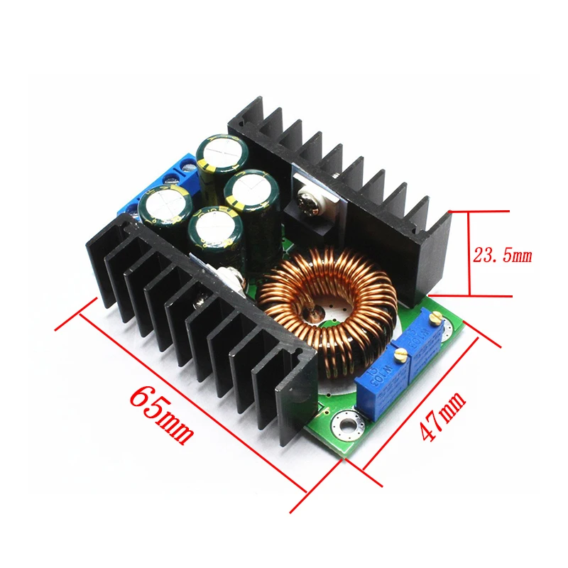 Conversor de impulso dc 9a 300w 150w, conversor buck step down, módulo de potência dc 0-100v 10a, voltímetro digital, amperímetro, display duplo