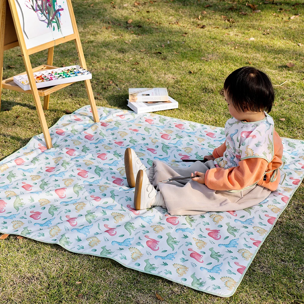 Elinfant 1 PC เก้าอี้สูงเด็ก Splat MAT แบบพกพาเก้าอี้รับประทานอาหารเด็ก MAT กันน้ํารั่วไหล MAT Anti-SLIP Protector Splash MAT