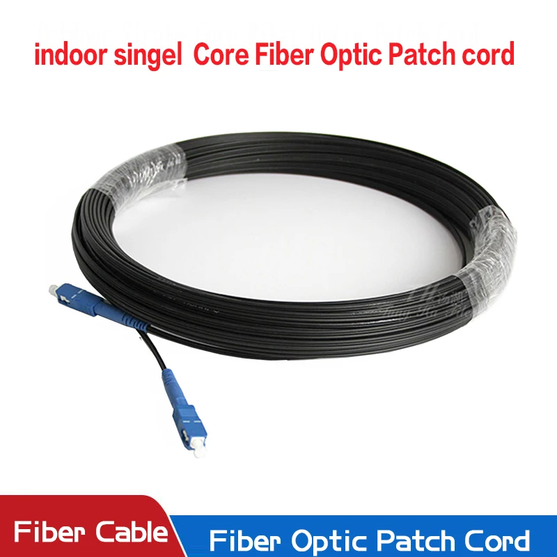 Glasfaser-Drop-Kabel SC-UPC auf SC UPC Single Mode Simplex Indoor-Patchkabel Optisches Kabel FTTH 10 m 20 m 30 m 50 m 100 m