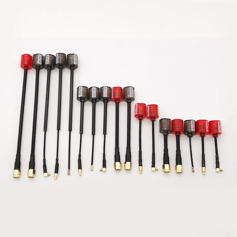 Nueva antena Micro Lollipop 5 RHCP 5,8G FPV de alta ganancia 2,8Dbi SMA/RP-SMA/MMCX/UFL antena para RC Drone transmisor receptor parte