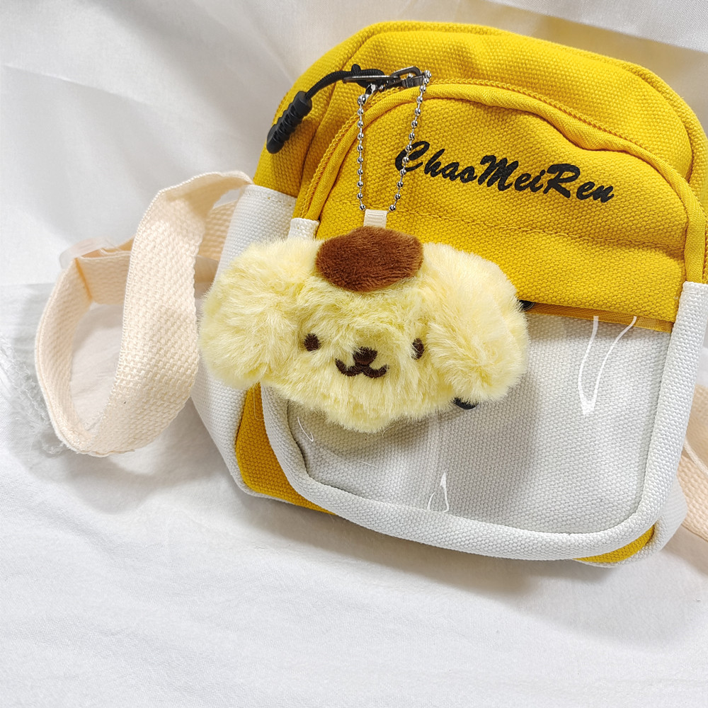 พวงกุญแจ Sanrio กระเป๋าสตางค์ตุ๊กตา Hello Kitty พวงกุญแจอะนิเมะเต็มไปด้วยพวงกุญแจห้อยกระเป๋าอบเชยเมโลดี้น่ารักของขวัญสำหรับเด็กผู้หญิง