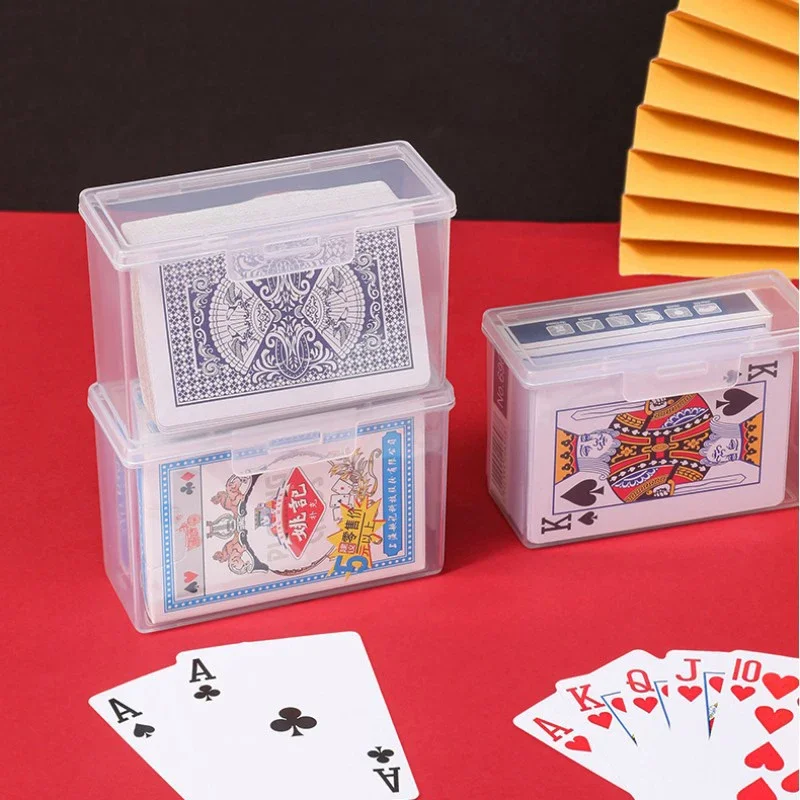 Plastic Clear Storage Box Storage Box Multipurpose For Game Card Rectangular Business Card Credit Card Holder Case Organizer