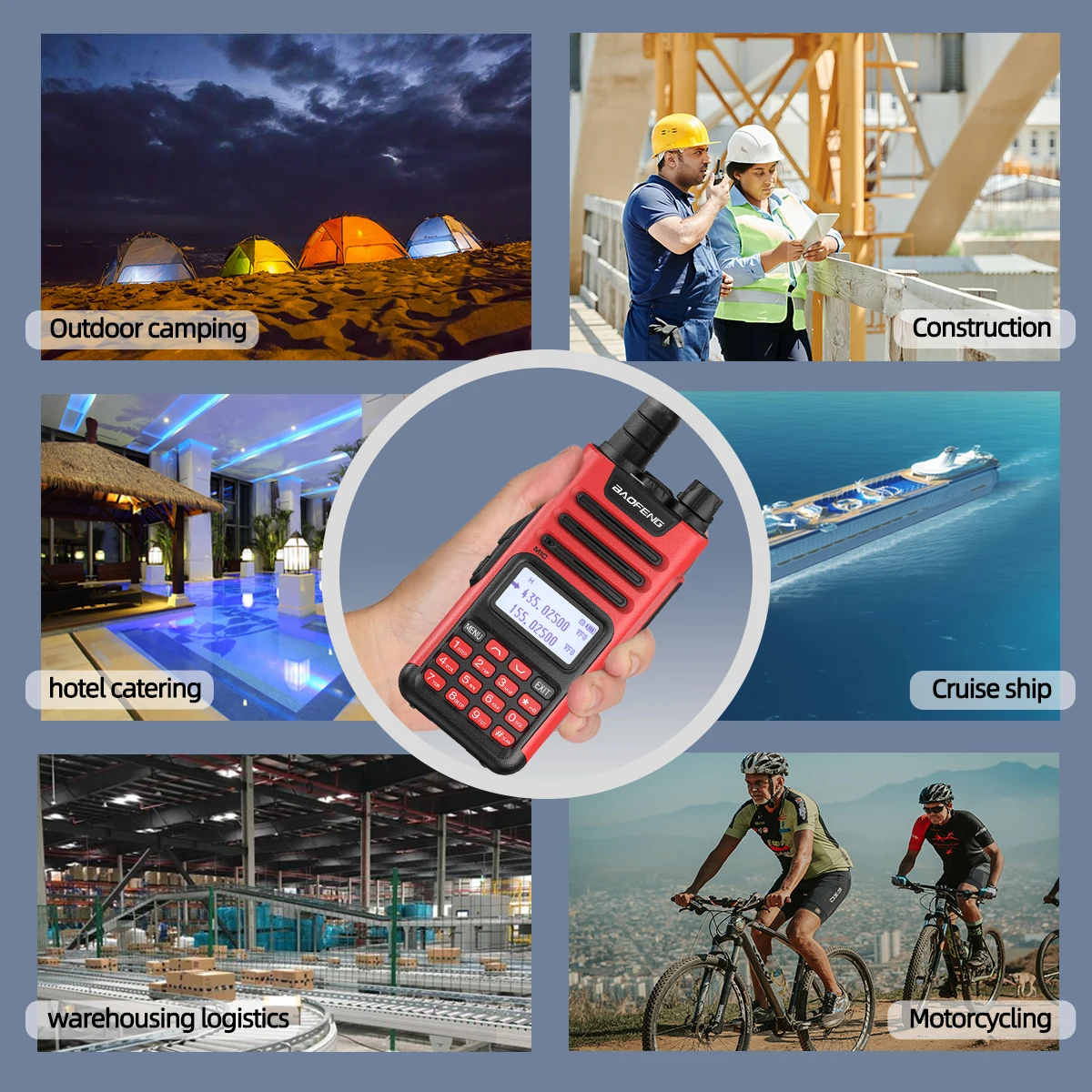 BAOFENG Walkie Talkie UV-13 Pro V2 Hochleistungs-Typ-C-Ladegerät VHF UHF Wasserdichtes Upgrade des UV-5R-Funkgeräts