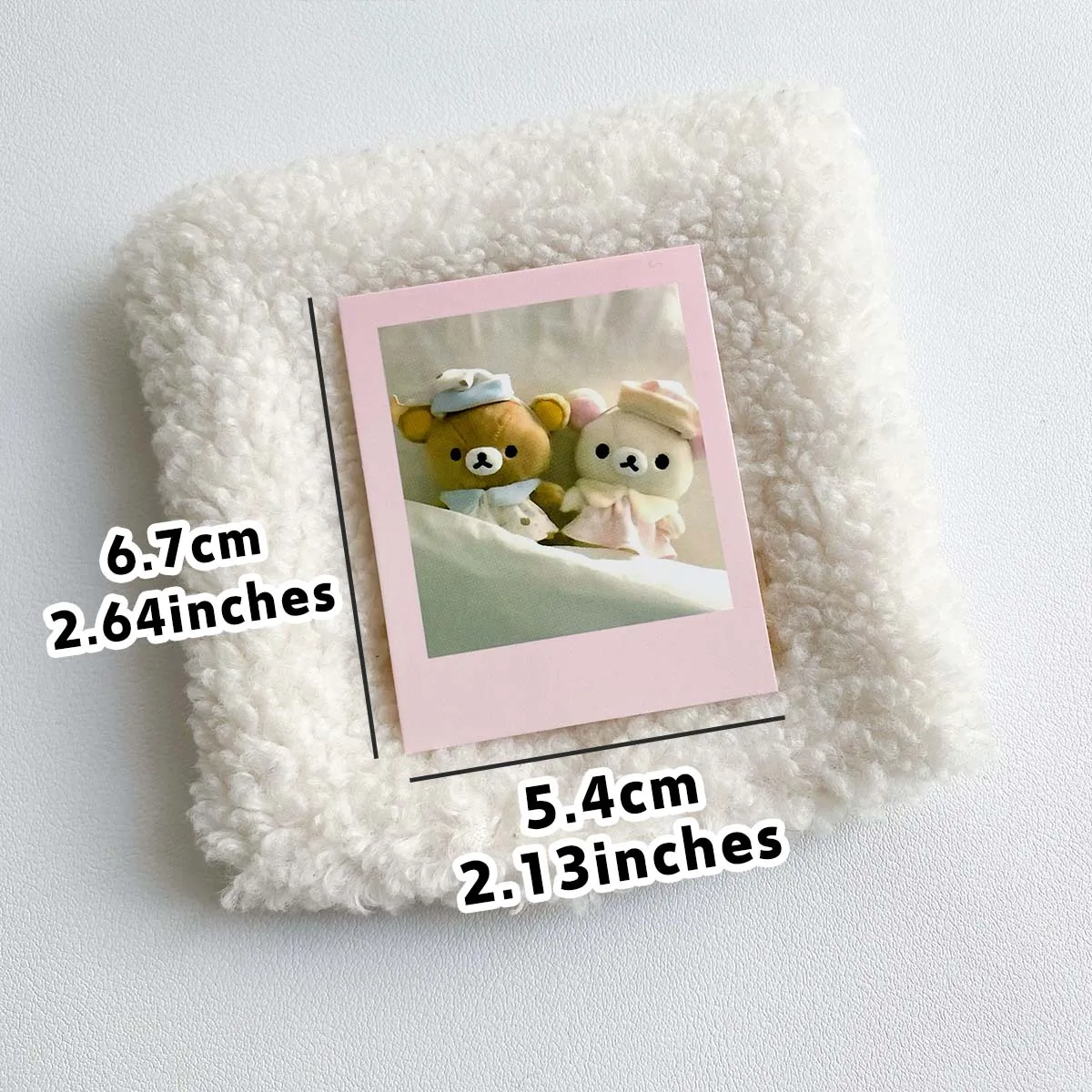 หมีน่ารัก Polaroid DIY Scrapbook Decor Memo Pads Vintage Kawaii Plush Photo การ์ด Ins สไตล์หัตถกรรม
