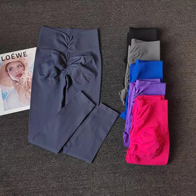 Pantalones de Yoga de alta gama, mallas deportivas para mujer, pantalones deportivos de alta elasticidad, medias realzadoras, mallas para correr, mallas transpirables para gimnasio