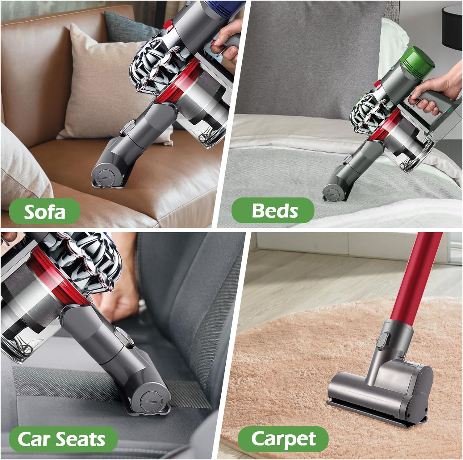 Mini Motorized Brush Head For Dyson V6 DC45 DC58 DC59 DC61 DC62 DC74 Stick Vacuum Cleaner Head Quick-Release Replacement Parts