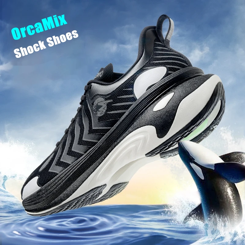 ONEMIX 2025 ใหม่Orcaรองเท้าผ้าใบใหม่Shock-absorbing Men Runningรองเท้าลื่นBreathableน้ําหนักเบาผู้หญิงรองเท้าผ้าใบกลางแจ้ง