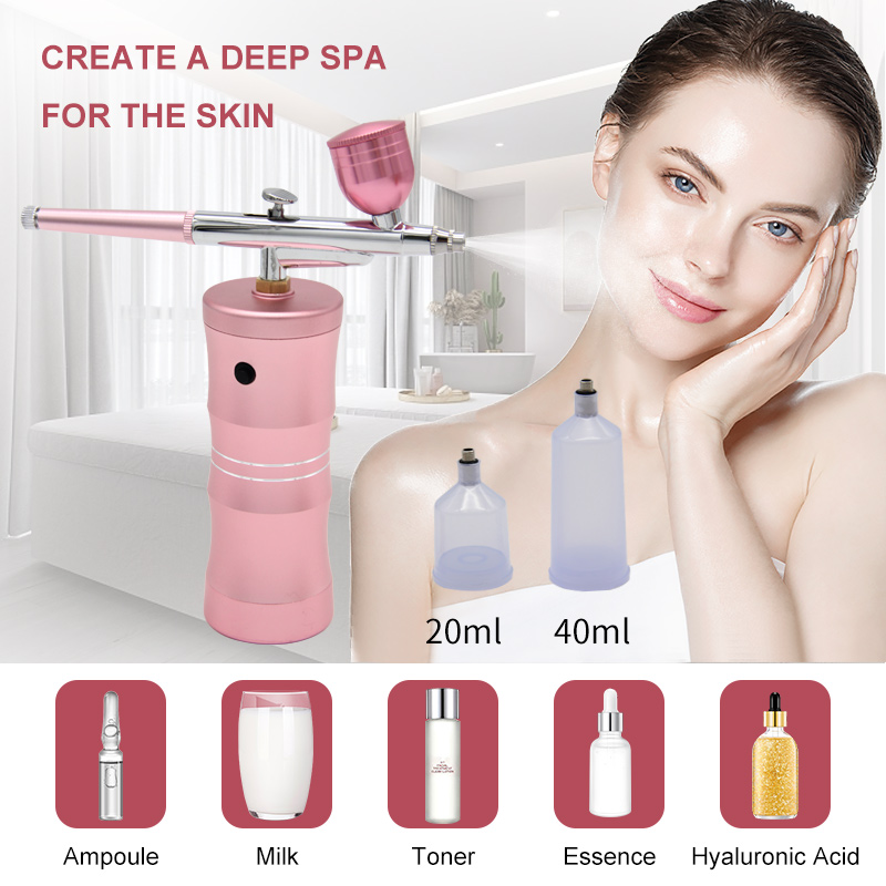 Aerógrafo sem fio Air Compressor Kit, 25PSI Handheld Airbrush, reparando barbeiro compõem para unhas tatuagem bolo pintura