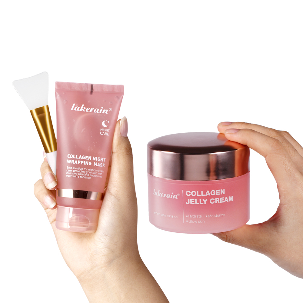Crema gelatinosa al collagene Collagene idrolizzato Maschera per il viso notturna Avvolgente Maschera peel-off Idratante Rassodante Idratante Cura della pelle