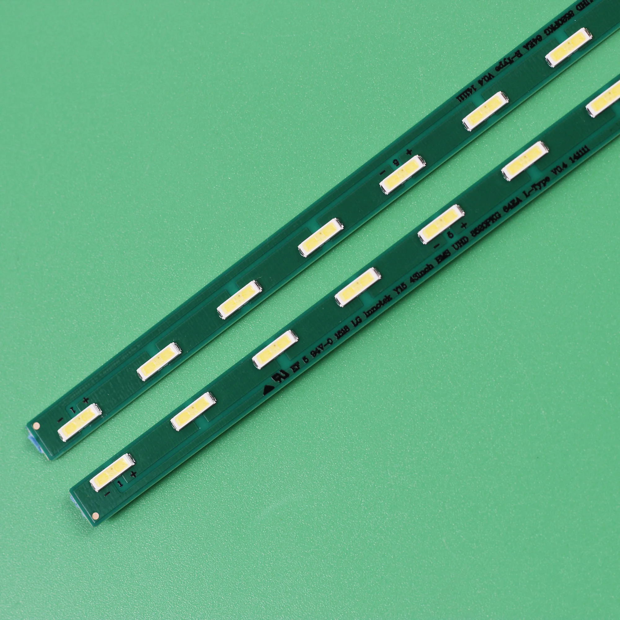 2 ชิ้น/เซ็ต LED Backlight สําหรับ Y15 43 นิ้ว BMS UHD 8520PKG 64EA L/R -TYPE V0. 4141111   43UF690V 32 หลอด 470MM