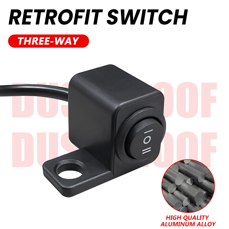 Linker 3-Wege-Schalter, seitliche Spiegelhalterung, robust, universell