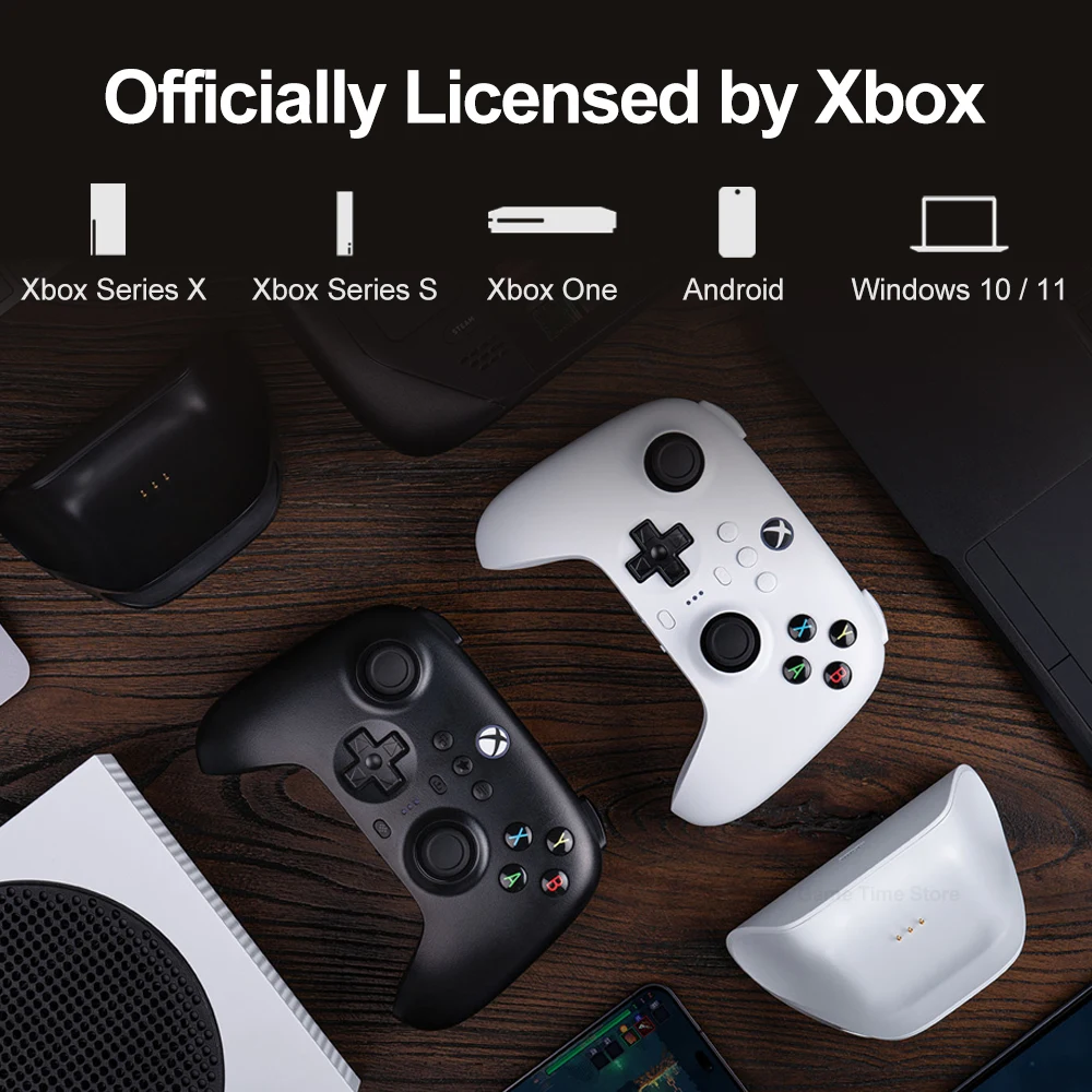 8BitDo Ultimate 3-mode Gaming Controller for Xbox, Hall Effect Joysticks, Compatible Windows, and Android