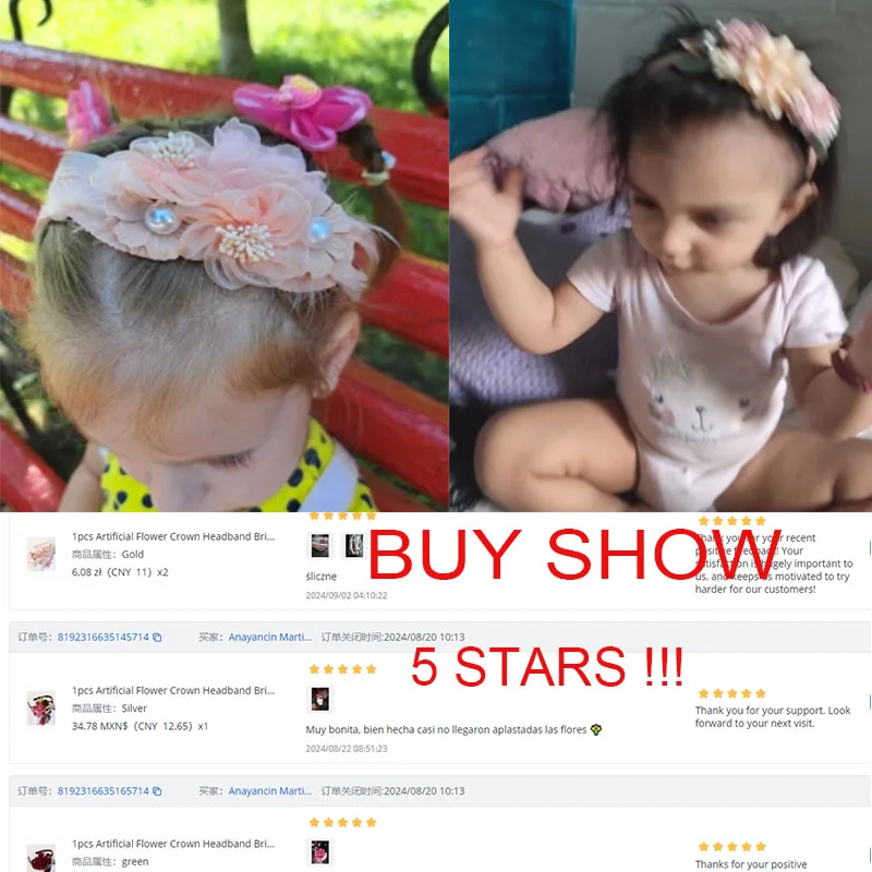 1 個造花クラウンヘッドバンド花嫁の​​結婚式のヘアバンドヘアアクセサリー女性女の子甘い花ヘアフープパーティー帽子