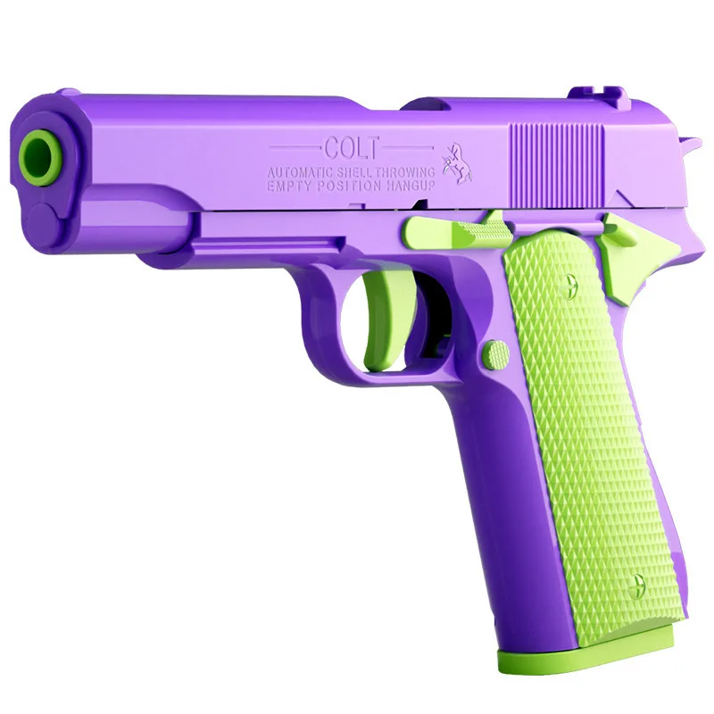 Pistola modelo para aliviar el estrés, lanzamiento continuo, revólver colgante, lanzador, pistola de juguete, juego al aire libre, entretenimiento, regalo para niños