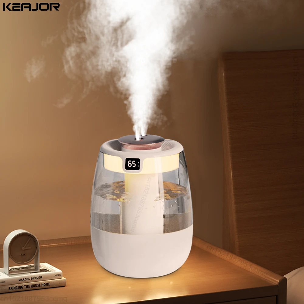 Air Humidifier 1300ML AROMA Humidifier สเปรย์คู่พอร์ต Essential Oil Diffuser USB Water Humidifier พร้อมแสงสําหรับโฮมออฟฟิศ