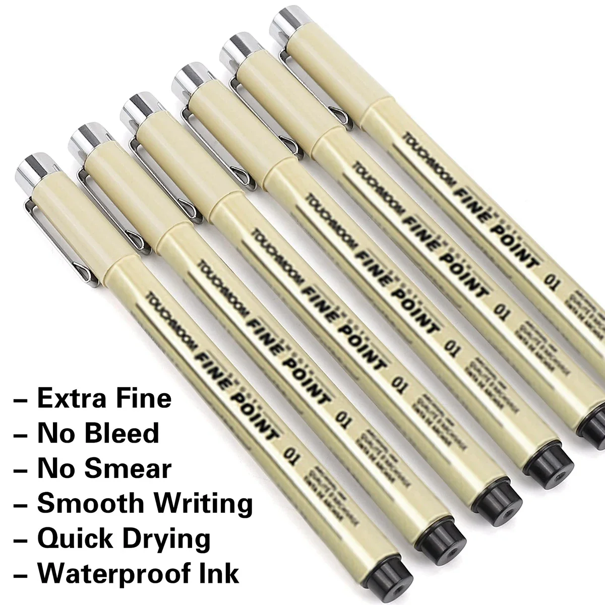 6-12 pçs/set gancho agulha caneta pintados à mão fineliner esboço caneta estudante estudo material de escritório especial artigos de papelaria arte suprimentos