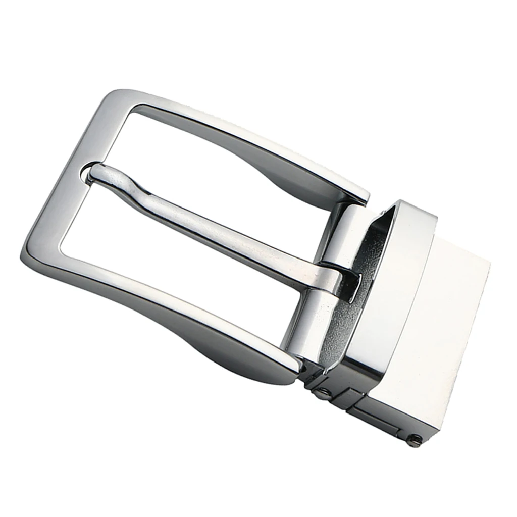 Reversible Belt Buckle for Men Single Square Belt Buckle Replacement