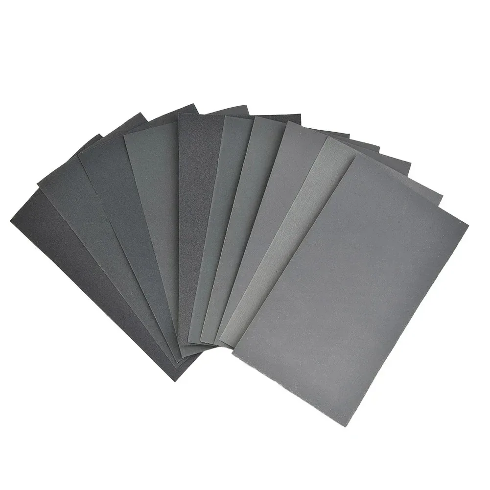 18 unids/set papel de lija 400 600 800 1000 1200 1500 2000 2500 3000 papel de lija de grano herramientas abrasivas de papel de lija húmedo/seco