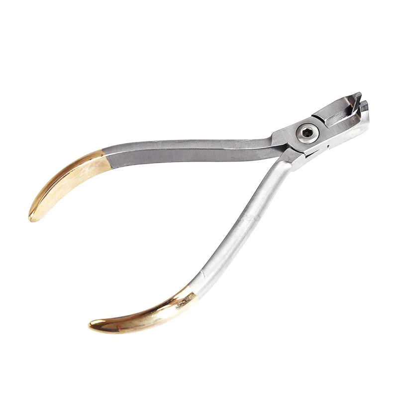 Alicate de corte de extremidade distal para odontologia, pinça dentária ortodôntica, fio de aço inoxidável, ferramentas de corte de filamento para dentista