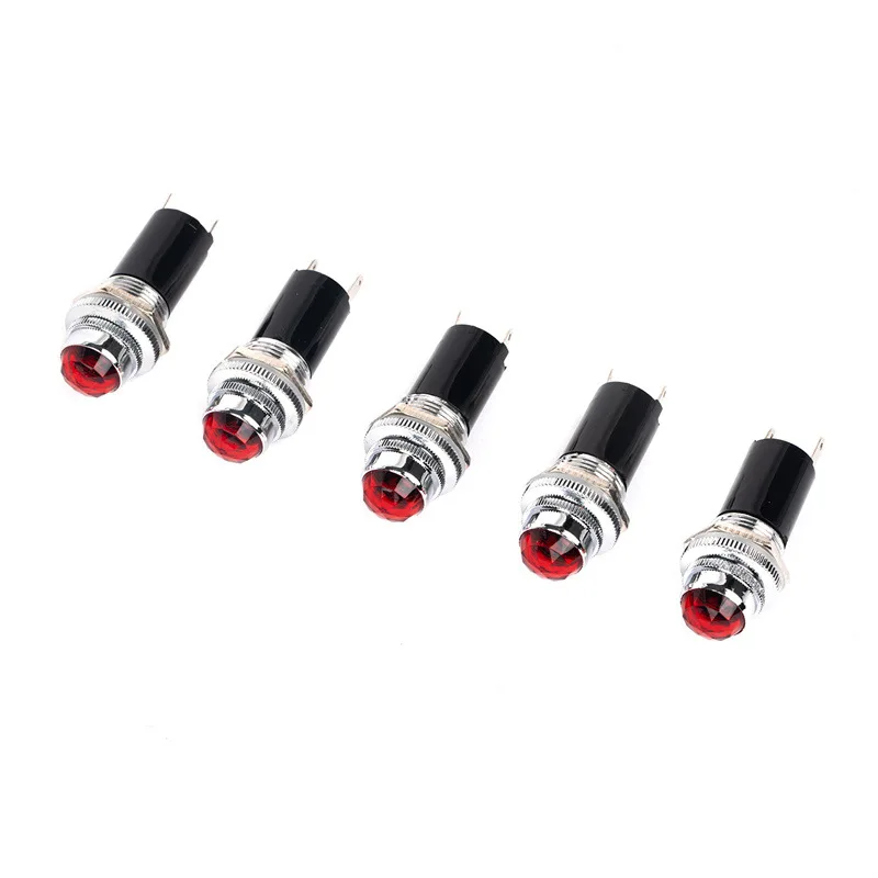 ABILKEEN Diamond Type Head Indicator Light 16mm Industrial Pilot Lamp 12V/220V Industrial Signal Lamp for Mechanical Equipment
