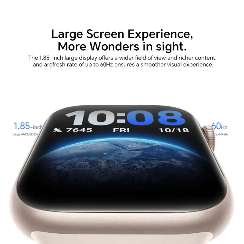 Nueva versión Global HONOR Watch 5 Smartwatch 1,85 ''Pantalla AMOLED 480mAh Batería Bluetooth 5,2 IP68 a prueba de polvo impermeable NFC GPS