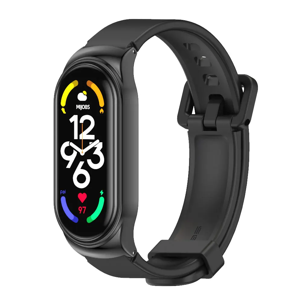 Dây Đeo Cho Mi Band 7 Dây Đeo Tay Mi Band 6 5 4 3 Dây Đai Cho Xiaomi Mi Band 4 vòng Tay Correa Miband 6 7 Nồi Cơm Điện Từ Pulseira