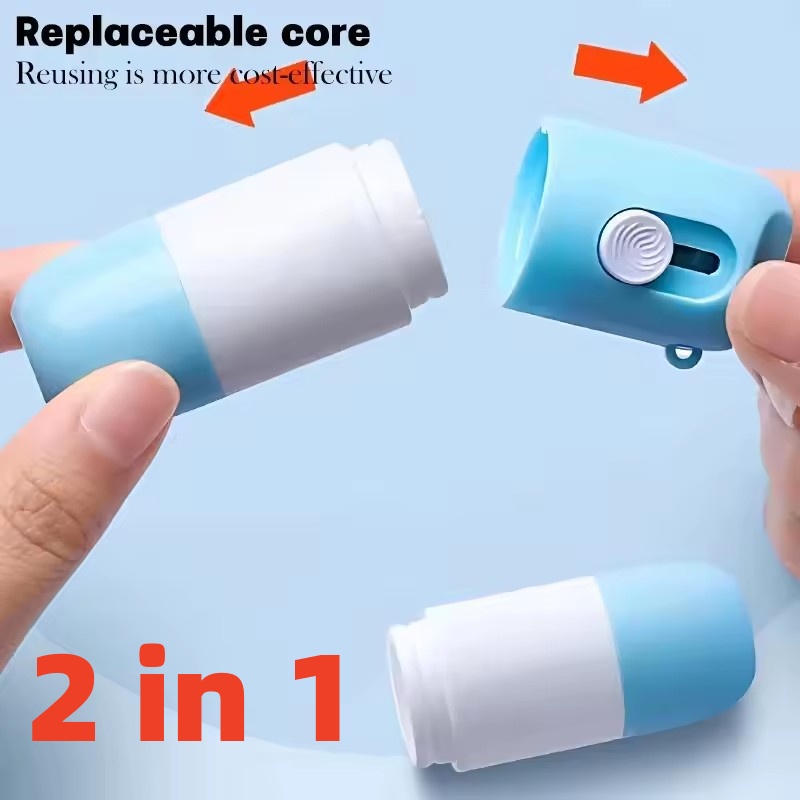 Abridor de correo de papel térmico, líquido corrector 2 en 1 con cuchillo, borrador Protector de privacidad de información de identidad antipeep