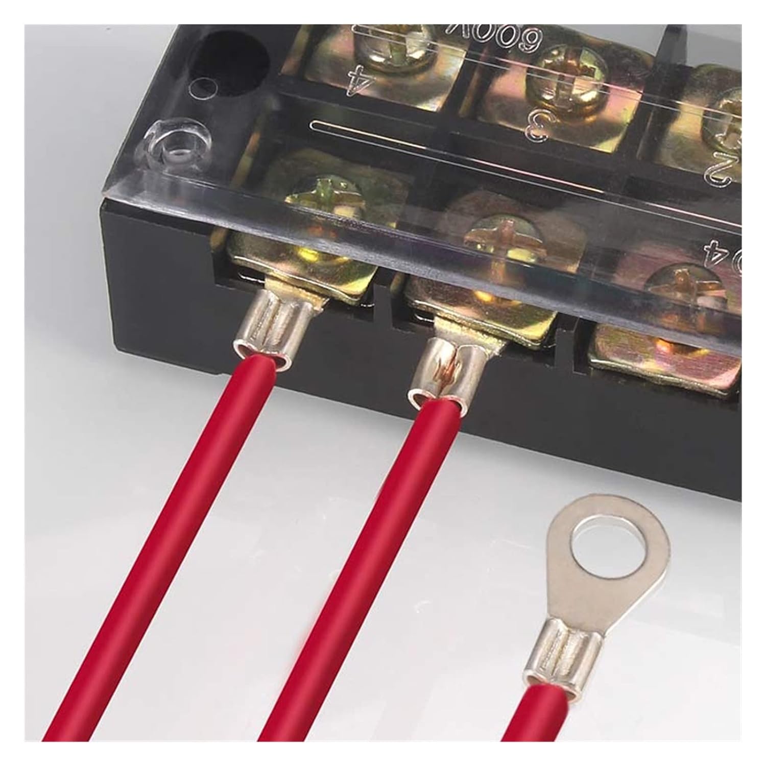 Brass Terminals Assortment Kit, Cable Wire Connector, Crimp Spade, Non-Insulated Ring Fork, U-Type, 10 in 1, 200 Pcs, 320Pcs