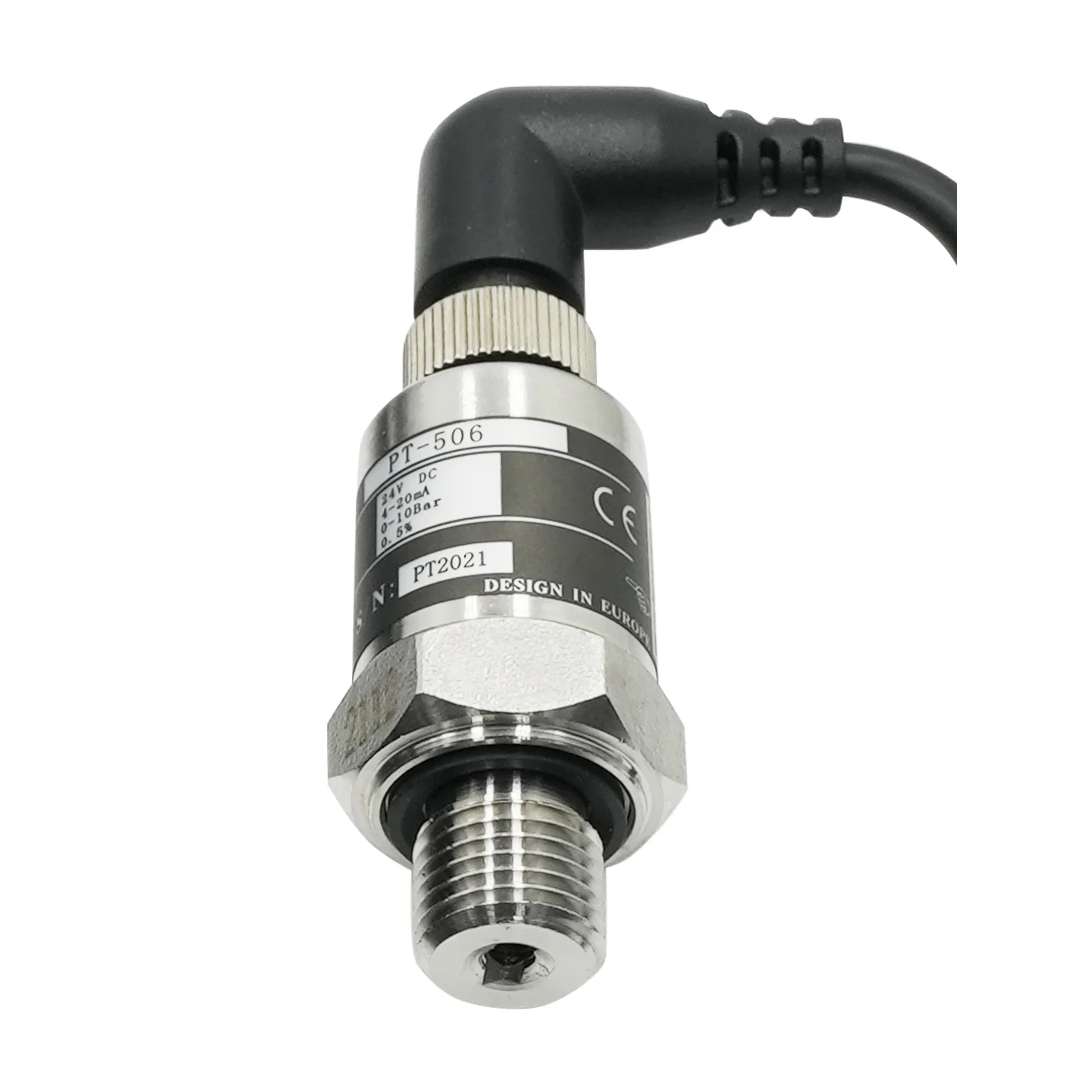 Pressure Transducer Cable Pressure Transmitter Water Gas Hydraulic Sensor 0-1Mpa 0-1.6Mpa 0-2.5Mpa 4-20mA DC24V G1/4 IP68