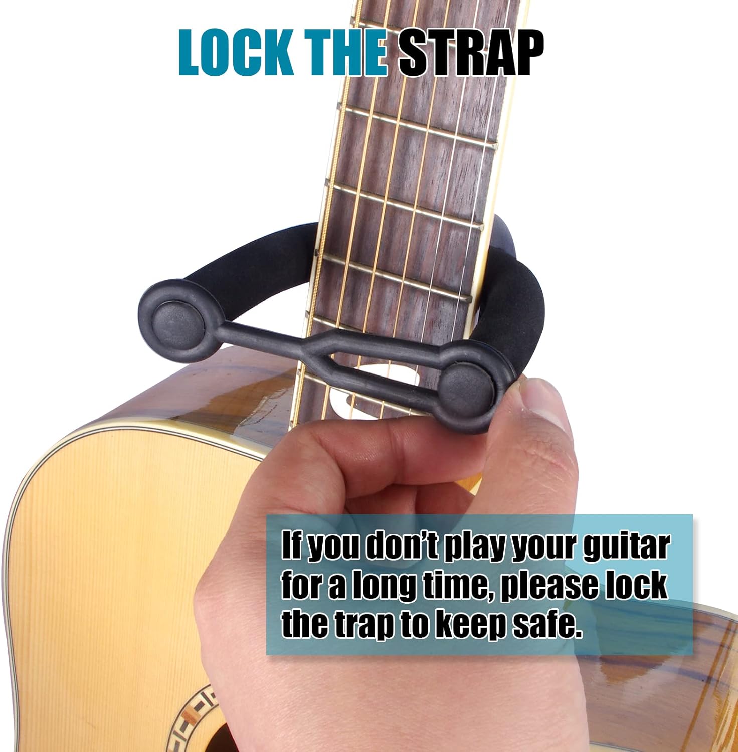 Universeller Gitarrenständer mit Halshalter, Stativ, Gitarrenhalter, Gitarren-Bodenständer für akustische E-Gitarren, Bass, Ukulele, Banjo