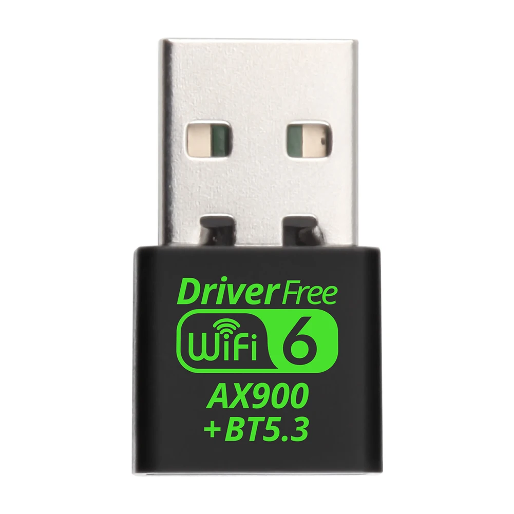 USB WiFi 6 Bluetooth-Compatible 5.3 Adapter Wireless Network Card 900Mbps Mini USB WiFi Dongle Driver Free for PC/Laptop/Desktop