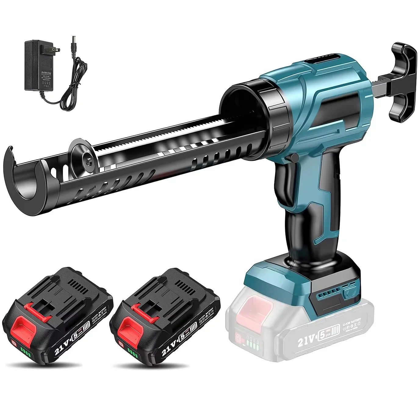 Elektryczny pistolet do kleju bezprzewodowy 4 prędkości, pistolet do kleju do szkła, pistolet do uszczelniania, elektryczne narzędzie do klejenia drzwi i okien, pasuje do akumulatora Makita 18V
