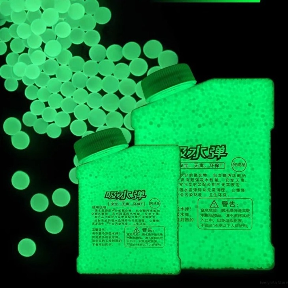 Im Dunkeln leuchtende Heimdekoration, Wasserperlen, Perlengel-Kugel, Polymer-Hydrogel, Topfkristall, Schlamm, magischer Gelee-Splitter-Kugel