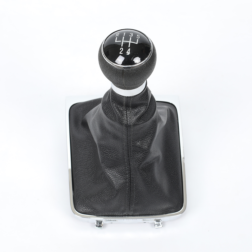 Vw パサート B6 2005-2012 新 5/6 スピードマニュアルギアシフトノブレバースティックシフターゲートルブーツカバー革カーアクセサリー