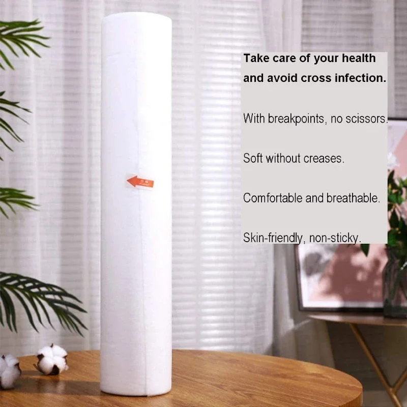 Ensemble de draps de Table de Massage jetables, 50 pièces/rouleau, draps de lit de SPA, couverture de lit de cils Non tissés, fourniture de tatouage pour usage en Salon