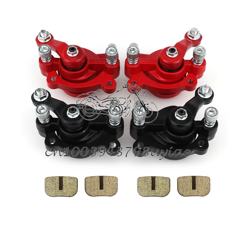 Передние и задние дисковые тормозные суппорты, колодки для 43cc 47cc 49cc Mini Moto Kids ATV Quad Minimoto Pit Dirt Pocket Bike, детали для газового скутера