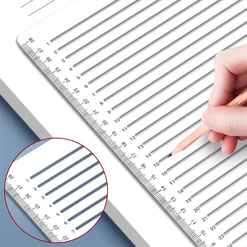 Examination Neat Handwriting Writing Stencil Ruler Straight Line Stencil Ruler Calligraphy Template Lines Markings Ruler