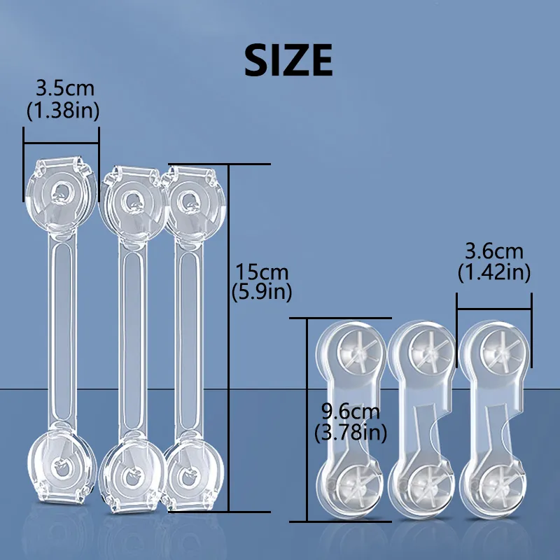 5 ชิ้นเด็กความปลอดภัยป้องกันล็อคป้องกันเด็กลิ้นชักบ้าน Anti - เปิดตู้เด็กประตูตู้เย็นความปลอดภัยล็อคหัวเข็มขัด