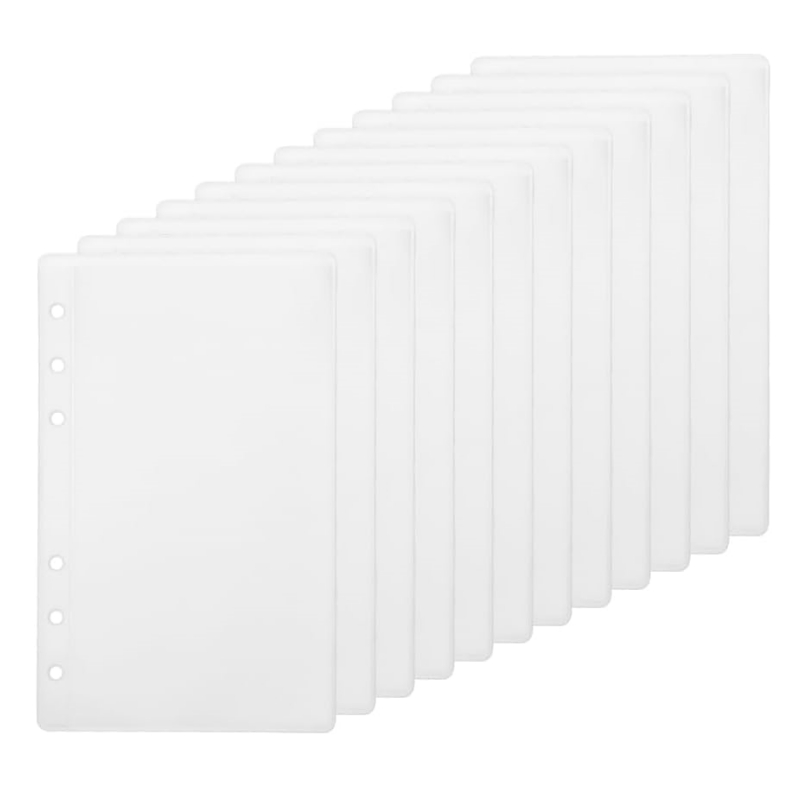 12 шт. A5 A6 A7 карман для папок матовые пакеты без молнии конверты для денег вкладыши рукава защитные приспособления для страниц бюджетные папки сменные